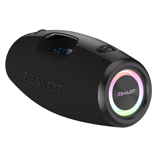 ZEALOT S78 Altavoz inalámbrico portátil potente subwoofer estéreo  reproducción de Mp3 con soporte de tecnología BT 5.2