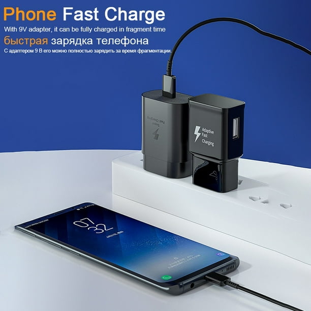 Cable de carga rápida C cargador de teléfono tipo C caja de carga USB C  cable Android para Samsung Galaxy S23 S22+, S21 Fe, S22 Ultra, A13 A53 S20,  Z