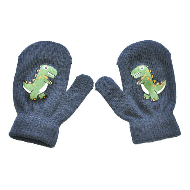 Sonducket 1 par de manoplas para niños niñas, manopla cálida, cubierta para las diseño de dinosaurio, manopla tejida para niños guantes y mitones Tipo 1 Sonducket AP009859-01 | Bodega