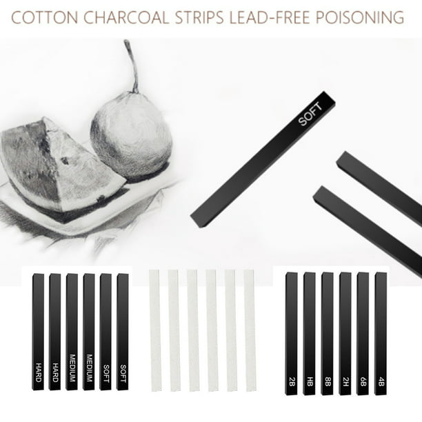 Ventilación Comportamiento Sofocante Matsuzay Paquete de 6 palitos de carbón comprimido lápiz de dibujo cuadrado  portátil DIY arte sombre Matsuzay | Walmart en línea