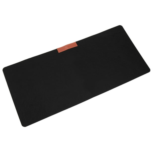 Mouse pad Para oficina de fieltro negro XL 80x30