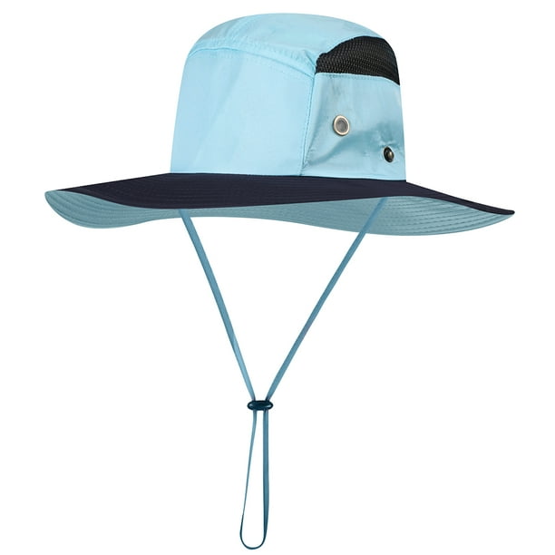 Sombrero para el sol Mujeres Hombres Gorra de sol de ala ancha con solapa  en el cuello para viajes C Abanopi Sombrero al aire libre