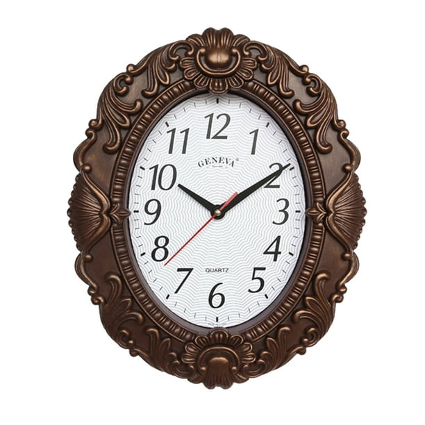  HRANG Reloj de pared de 16.5 x 27.6 in para sala de estar, gran  decoración creativa, relojes de pared de metal, reloj de cuarzo silencioso  sin tictac para cocina, sala de