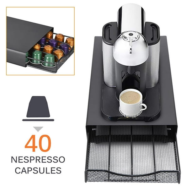 Cajón de almacenamiento para cápsulas de café Nespresso, capacidad 50  cápsulas
