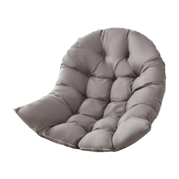 Silla colgante con forma de huevo con cojín grueso Diseño transpirable Gris  claro Sunnimix Cojín del asiento