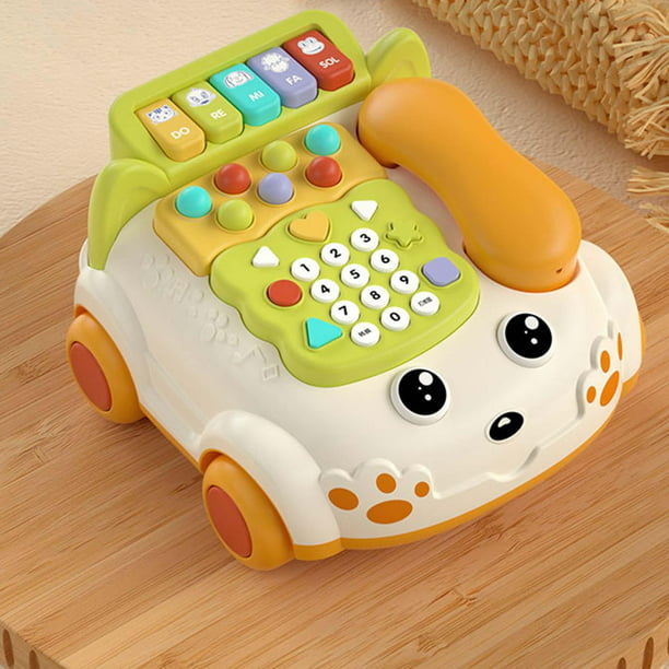 Juguetes de teléfono móvil Montessori para niños, juguetes de piano musical  para niña, juguetes de teléfono móvil para niños de 2 a 4 años, de 0 a 12  mesesRosa más grande sin