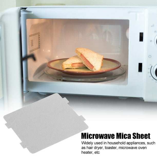 Fdit Placa de mica para horno de microondas, 10 piezas, horno de microondas  para el hogar, hoja de placa de mica gruesa, accesorio para microondas de