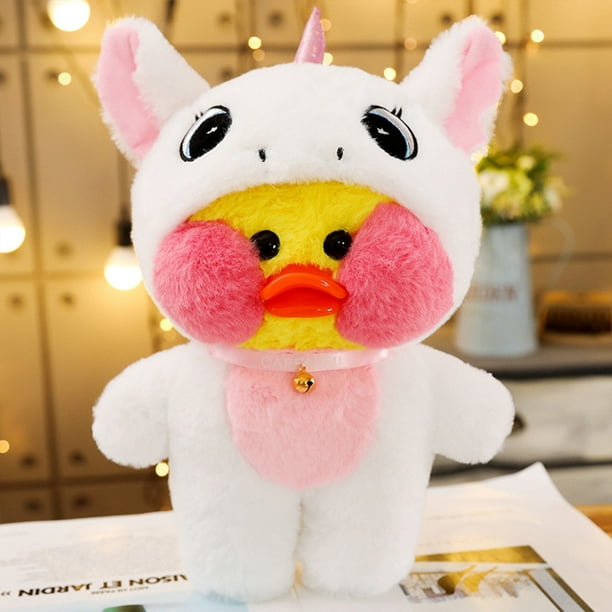 Lindo juguete de peluche de pato, peluche Kawaii con 11 accesorios para  bricolaje, lindo animal de peluche para niños