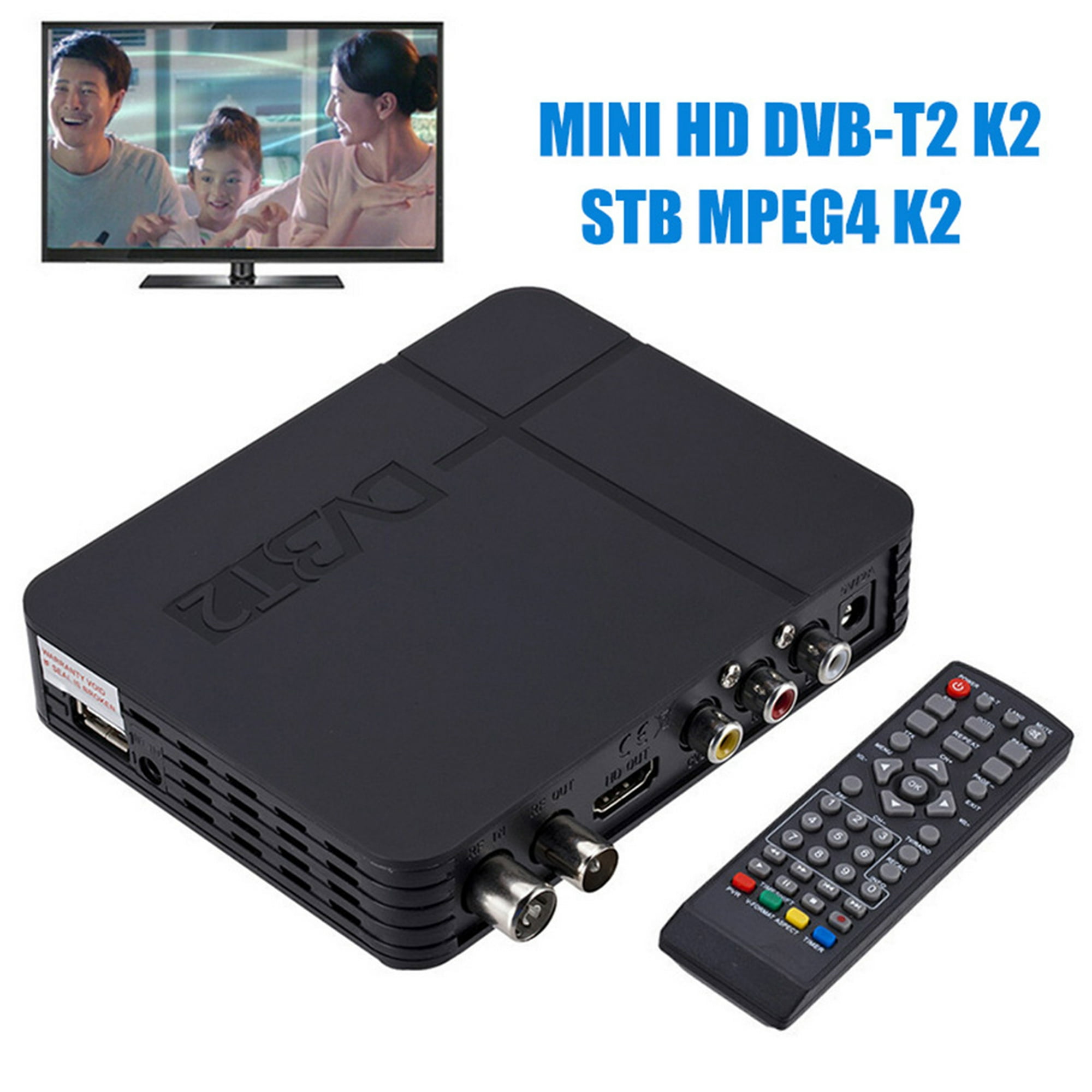 Gwong Electrónica Portable DVB-T2 STB MPEG4 K2 High Clarity TV Digital TV  Set-Top Receptor Sintonizador Receptor