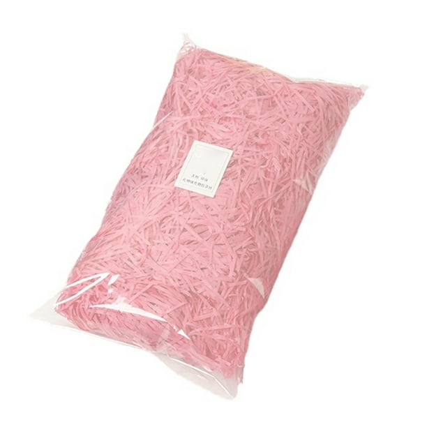 Relleno de papel triturado, exquisitos colores brillantes, relleno de rafia  inodoro, relleno de embalaje de regalo para decoración de cajas de regalo,  rojo rosa, 100g