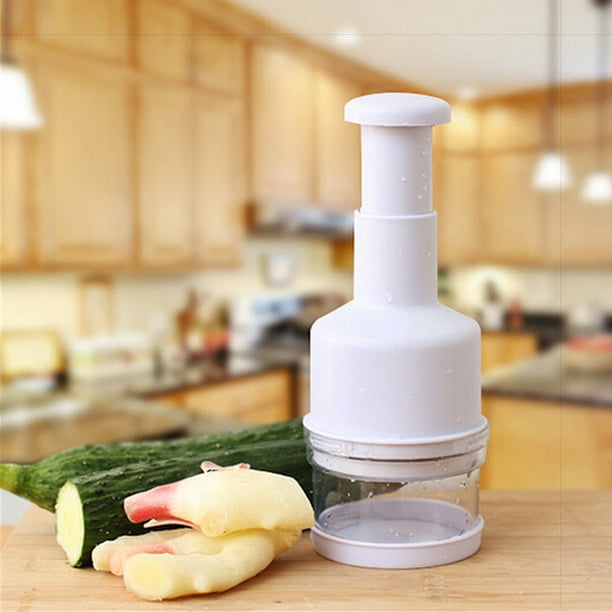 Cortador manual de alimentos herramienta duradera para puré de ajo para  suministros de cocina (blanc JShteea Libre de BPA
