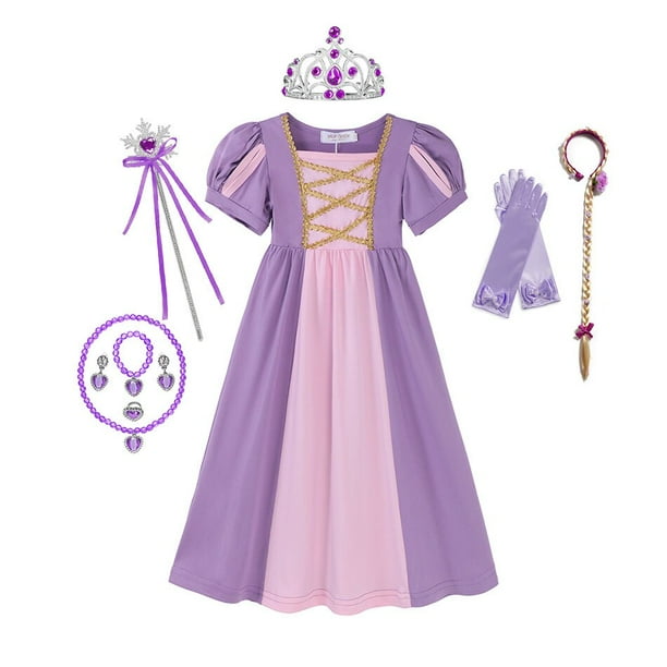 Vestido de la princesa Blanca Nieves Disfraz para Niña talla 6 muy