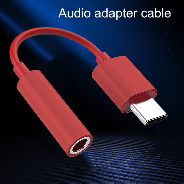 Adaptador Irfora, Cable de Audio Tipo-C a Jack 3.5mm AUX, Convertidor USB-C  a 3.5mm