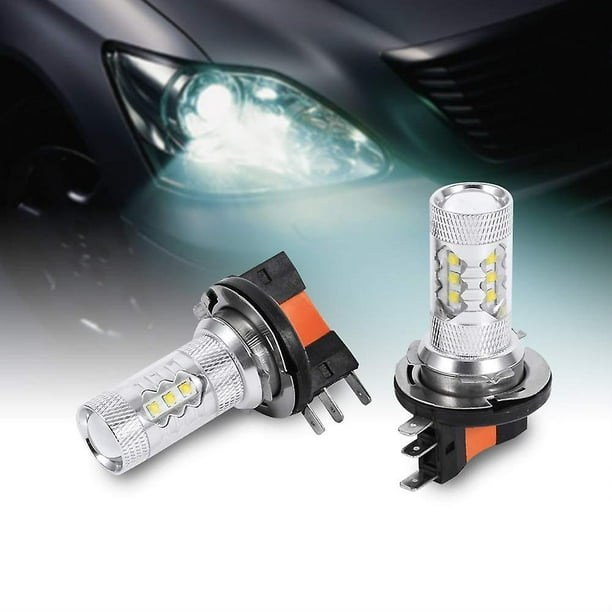 Bombillas LED H15 para faro delantero de coche, luz de conducción