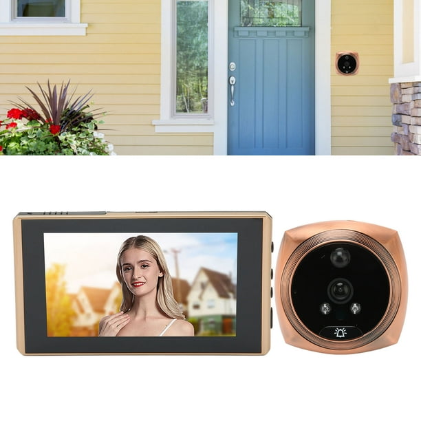 Visor de puerta digital Mirilla Visor de mirilla inteligente Grabación de  video automática 1080P Ángulo de visión de 135 grados para el hogar