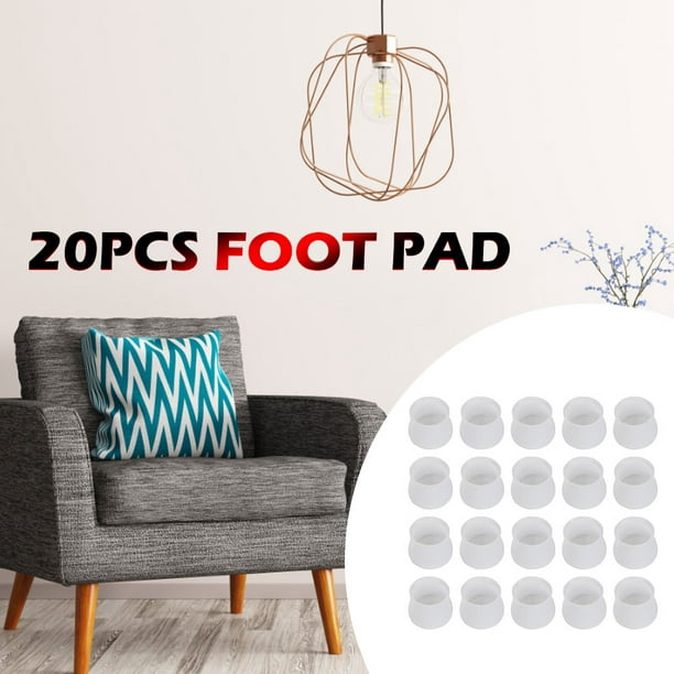 20 piezas de silicona muebles de protección de patas de mesa almohadilla de  pie Protector de
