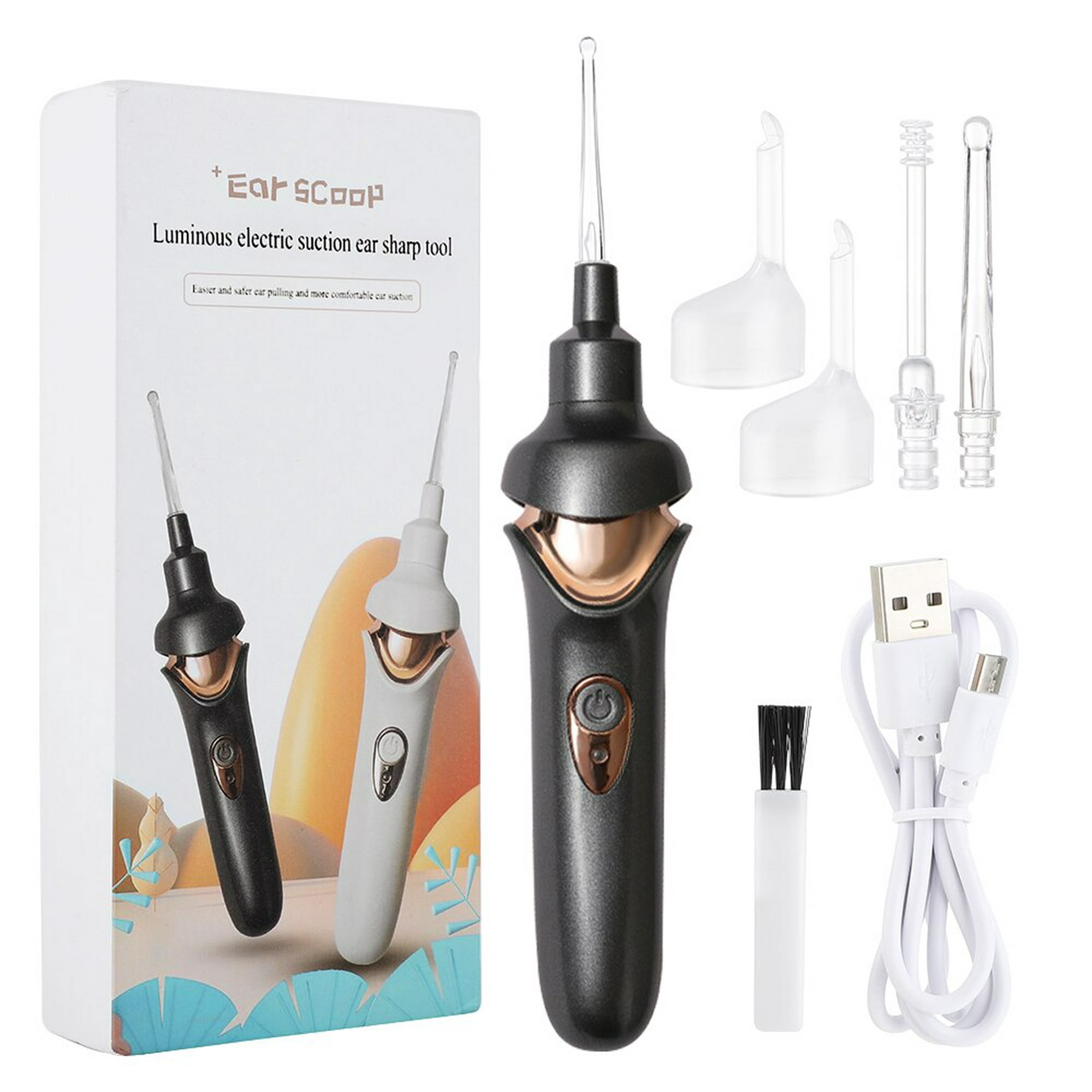 Limpiador De Oídos eléctrico, Dispositivo De Succión De Cera De Vacío Con  Aspiradora Eléctrica, Kit De