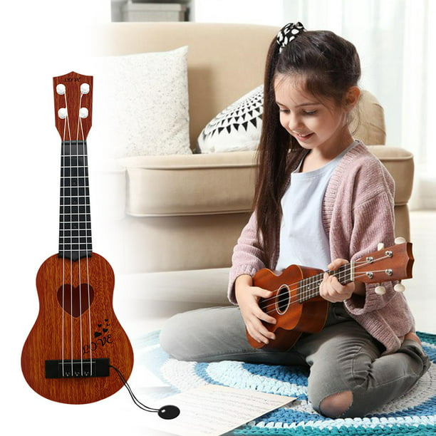 Miserable Aguanieve Lesionarse juguete de guitarra ukelele para niño juguete educativo de aprendizaje,  instrumento musical de clásico para principiante educación 38x15cm Hugo  ukelele para niños | Walmart en línea