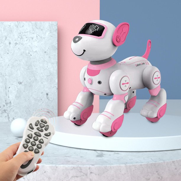 Juguetes para perros robot para bebés que caminan, juguetes musicales para  bebés, juguete para perro Baoblaze Cachorro robot