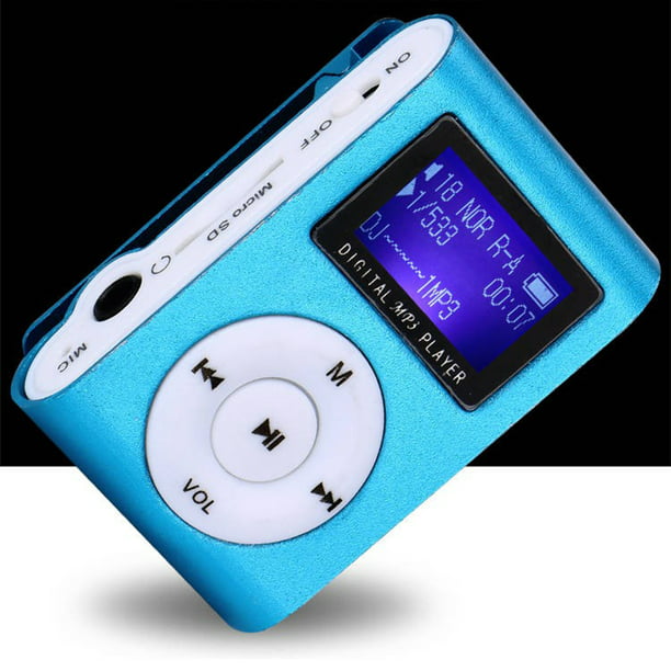 Auriculares Deportivos Tmvgtek con Reproductor de Música MP3 incorporado,  soporte para tarjeta Micro SD/TF en Azul