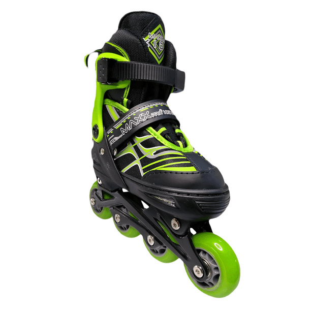 PATINES EN LINEA COLOR NEGRO Y TURQUESA TALLA M – General Import