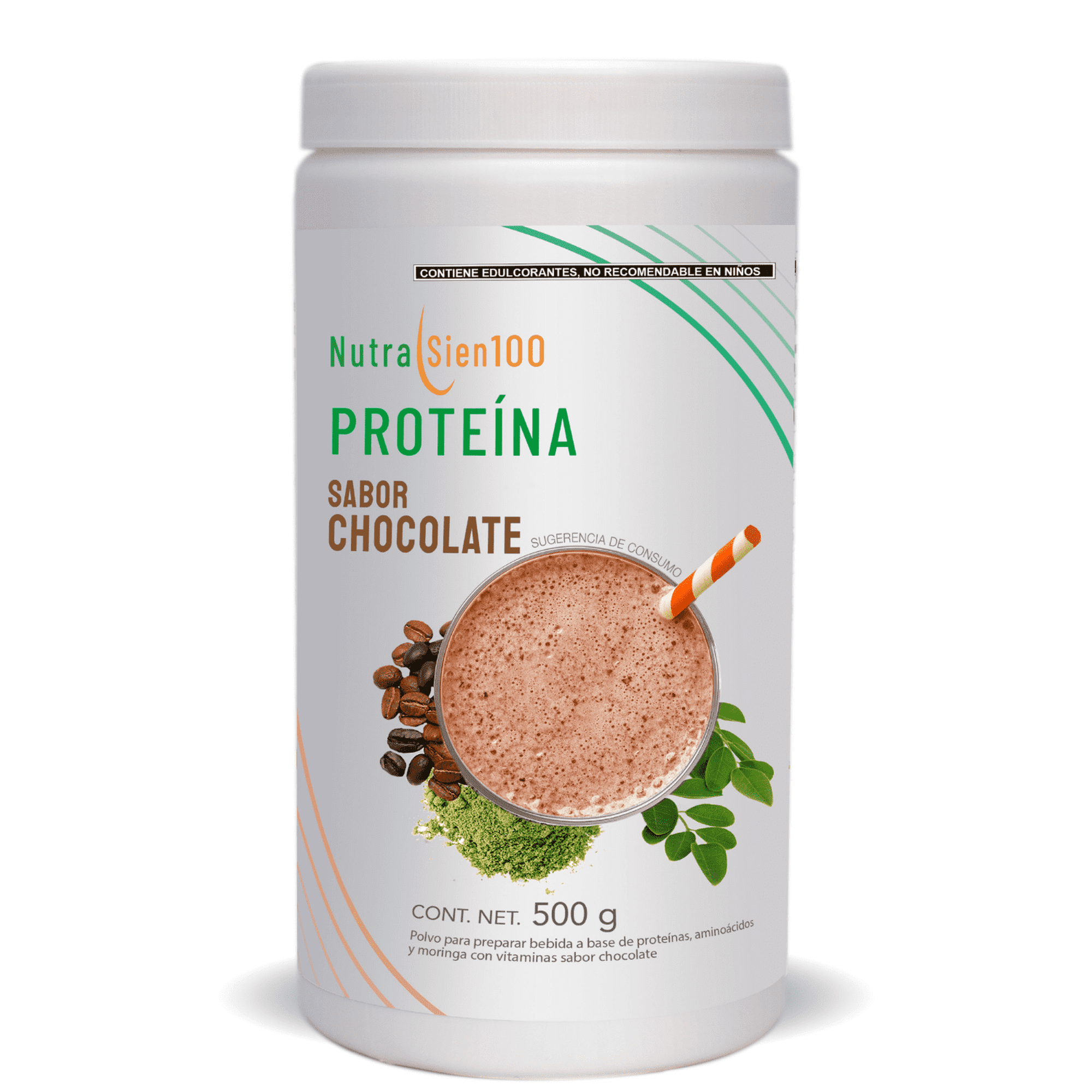 Proteína en polvo. ideal keto, pre workout, post workout. 22g proteína. proteína sin azúcar. con prebióticos. sin carbohidratos. sin grasa. sabor chocolate. 500g 17 porciones nutrasien100 1 bote de 50