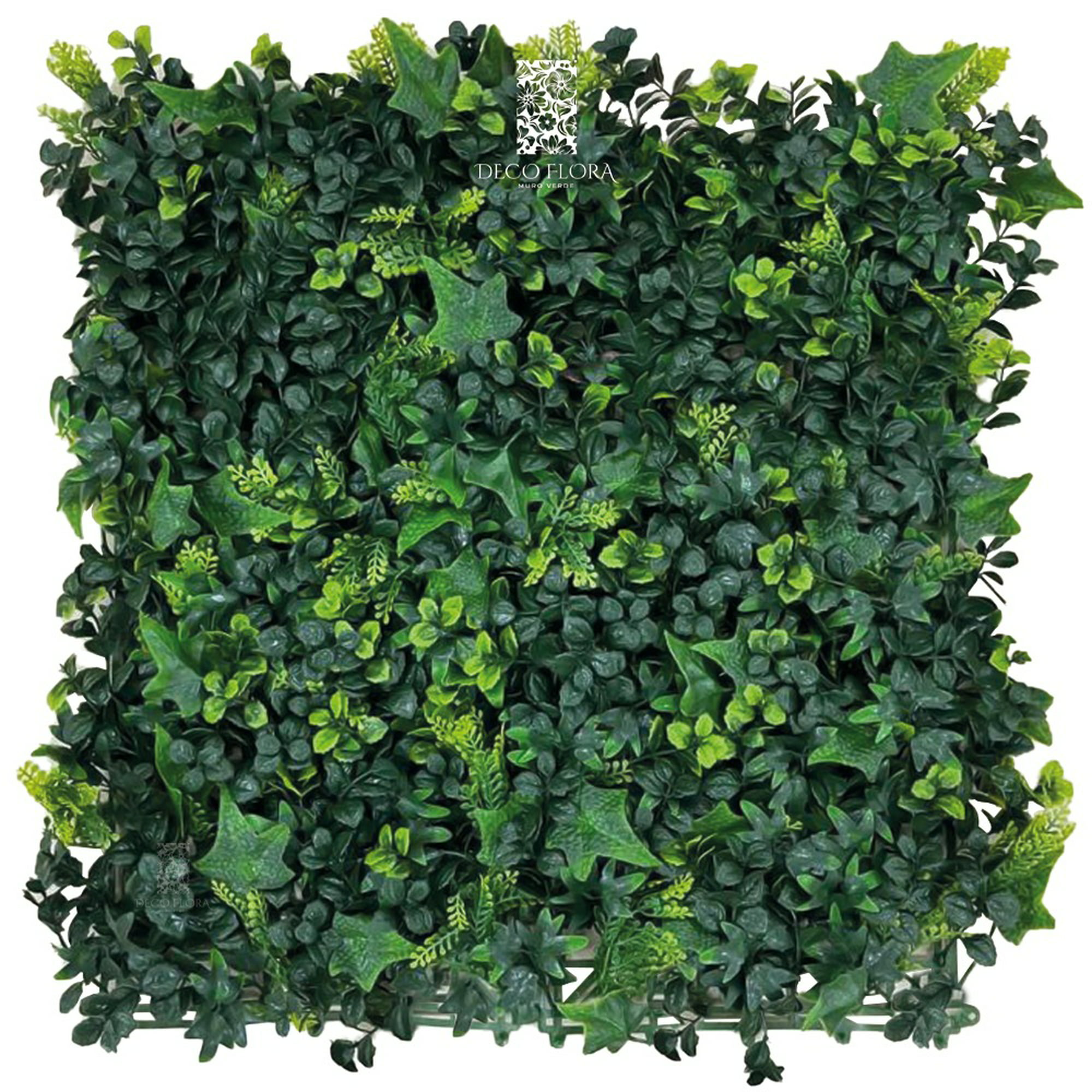 Muro verde / premium/ follaje arboleda 8pz 50x50 2m2/ follaje artificial panel decorativo follaje arboleda premium