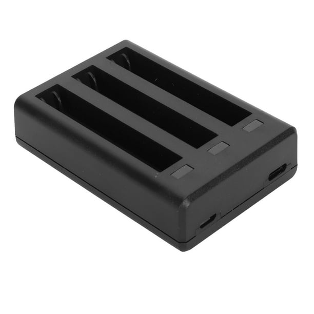 Concentrador de carga de batería para Insta 360 X3, estación de  almacenamiento de carga rápida de batería de 3 canales con Cable USB tipo C