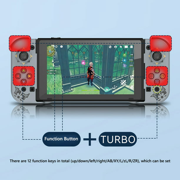 Para teléfono móvil Android iOS Gamepad Botón de retroiluminación Joystick  para PS4 Switch Hugtrwg