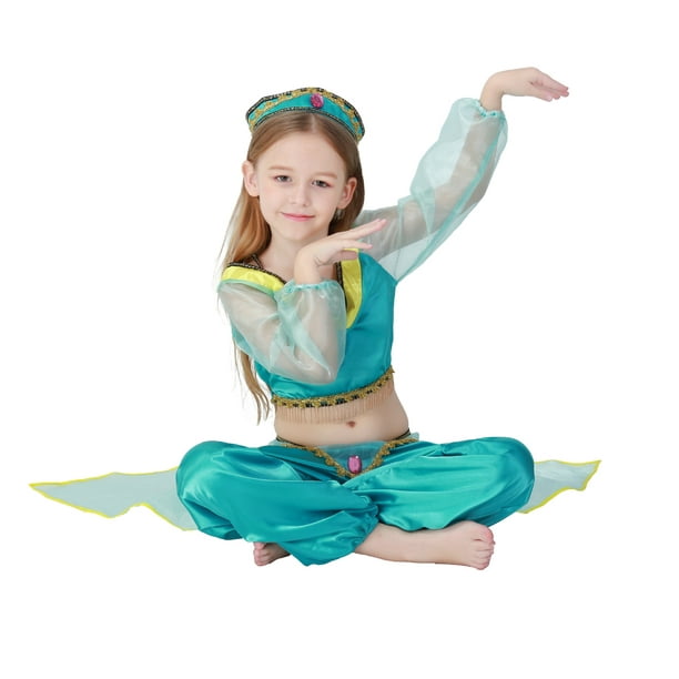 de rendimiento para niñas árabes verdes de Halloween Ropa de danza vientre para niños Ropa JAMW Sencillez | Walmart en línea