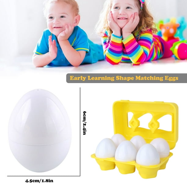 Huevos inteligentes Montessori para bebés, juguetes educativos