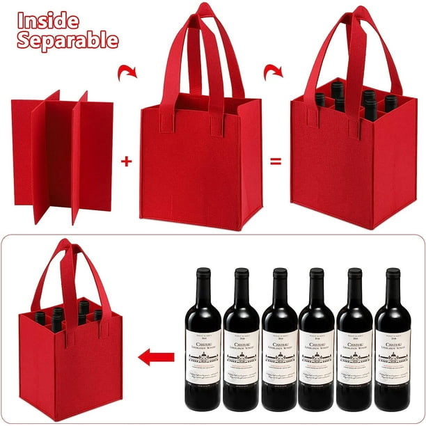 Bolsa para transportar botellas de vino de 2 y 3 botellas.