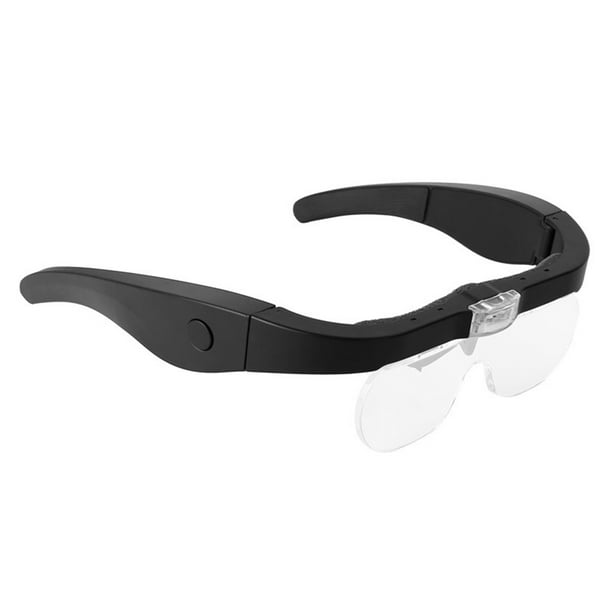 Lupa de lentes, lupa de cabeza con luz LED, herramienta de lupa Jeweler  para reparación de lectura, lente, 8 x 15 x 23 x