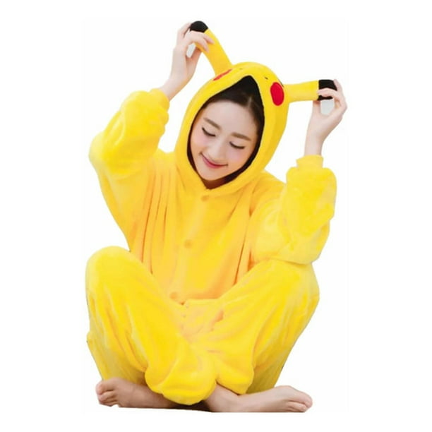 Pijama Mameluco Pikachu Pokemon Unisex Adulto Disfraz Moda