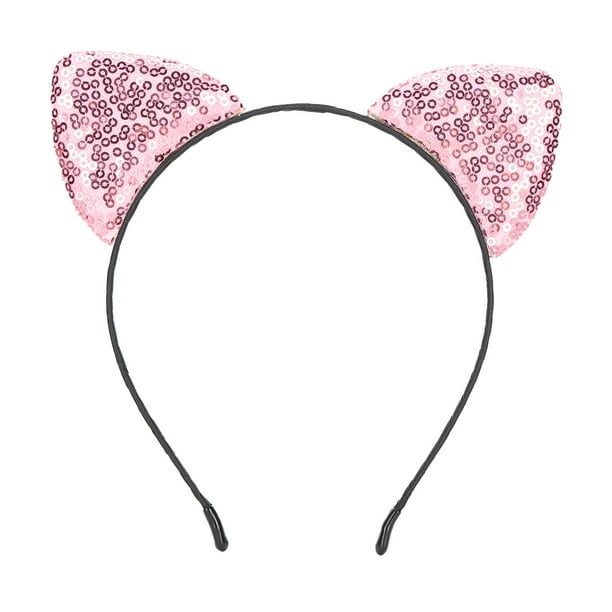  Diadema para mujer, banda para el pelo con orejas de gato,  elástica, suave, para lavado de cara, maquillaje, ducha, spa, facial : Todo  lo demás