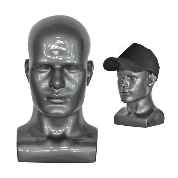 Hombre Mujer Maniquí Cabeza Busto Tienda Venta al detalle Peluca Sombrero  Soporte de exhibición de joyería kusrkot Busto de cabeza de maniquí