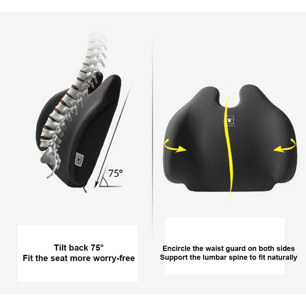 Almohada Lumbar Espuma Viscoelástica Alivio Apoyo Dolor Espalda