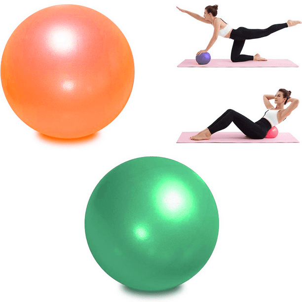 Mini Exercise Ball - Pequeña pelota de pilates para estabilidad, yoga,  estiramientos y fisioterapia