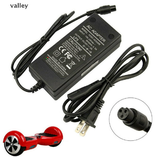 Valley 42V 2A Cargador Adaptador Para Eléctrico Inteligente Auto Equilibrio  Scooter Hoverboard MX huangjie unisex
