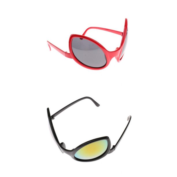 4 piezas de accesorios de disfraces alienígenas 2 piezas gafas