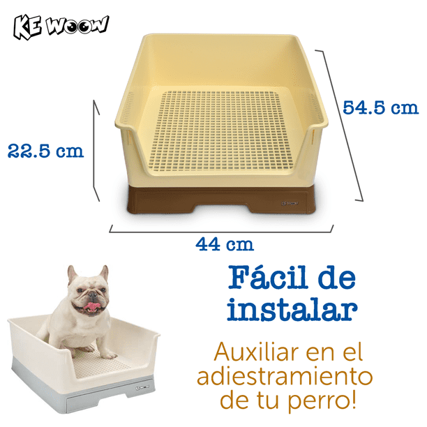  WANGPP Inodoro para perros para mascotas, bandeja de  entrenamiento para mascotas, inodoro para perros fácil de limpiar, diseño de  rejilla de gran capacidad para orinal para mascotas (mantiene las patas  secas) 