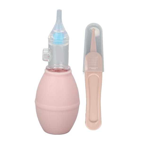Aspirador nasal para bebé, limpiador de nariz seguro, rápido e higiénico  con funciones de pausa, música y alivio ligero, 3 puntas de silicona, nivel