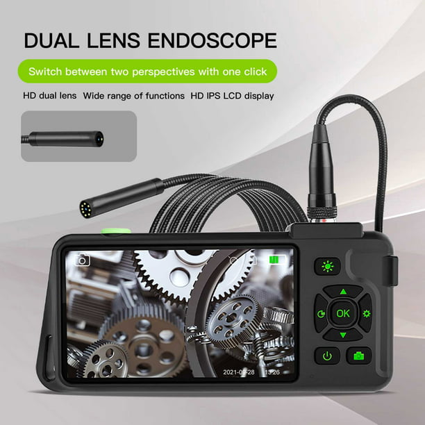 Endoscopio Endoscopio industrial Inspección de pantalla de 4,3 pulgadas  Endoscopio de mano Carevas endoscopio industrial