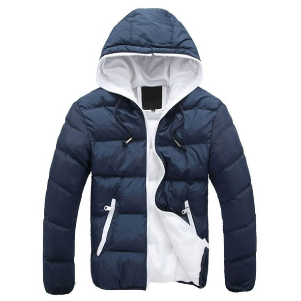 Chaqueta Invierno Hombre,Chaquetas para Hombre Invierno con Capucha Abrigo De  Invierno Chaqueta Azul Al Aire Libre Abrigos Acolchados De Manga Larga Chaqueta  De Hombre Cremalleras A Prueba De Viento : : Moda