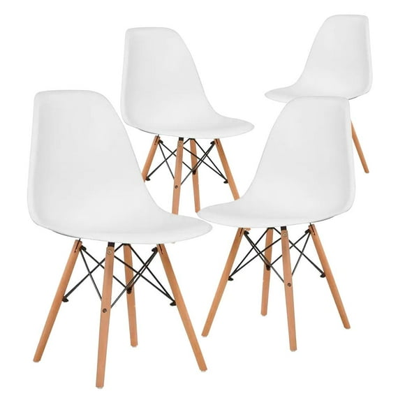silla minimalista estilo moderno 4 piezas blanco gaon minimalista