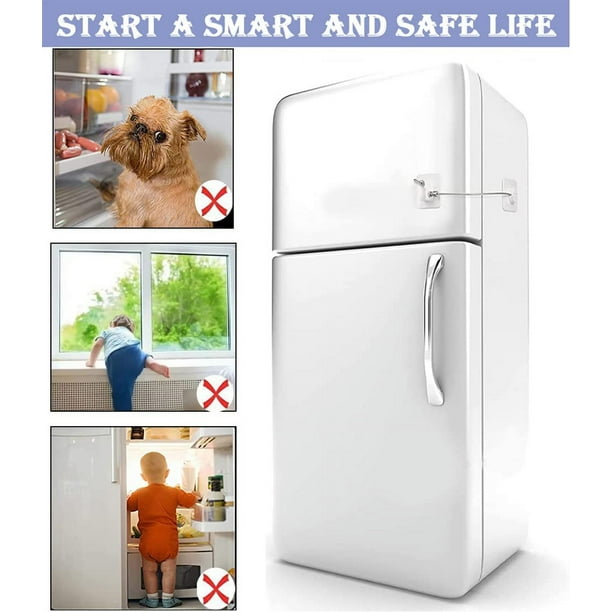 Cerradura para nevera, cerraduras para refrigerador, cerradura de  congelador con llave para seguridad infantil, cerraduras para bloquear  refrigerador