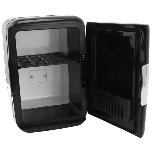 Mini refrigerador portátil para automóvil, 4L 6 latas Negro L Refrigerador  de maquillaje pequeño L Refrigerador pequeño negro Artesanía superior