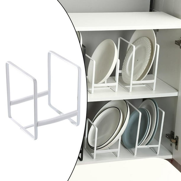 Soportes de secado de platos para cocina, organizador vertical para  escurrir platos, almacenamiento de platos