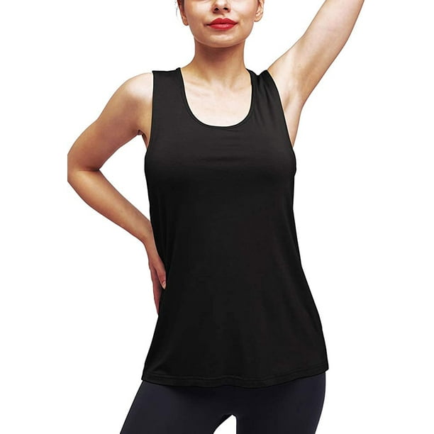 Camiseta deportiva para mujer, de manga corta, recortada en la parte  delantera, para gimnasio, yoga, ejercicio, correr, color liso