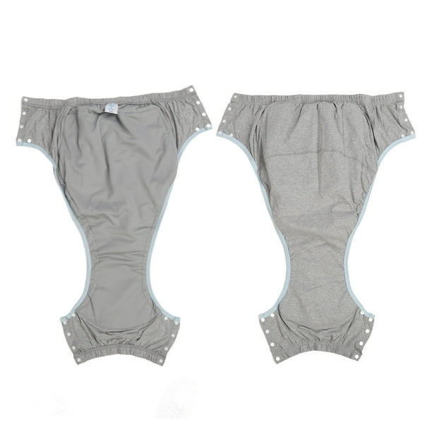 Pañales para Ancianos Ropa Interior Reutilizable Lavable para Hombres  Mujeres Adultos Ancianos Gris Claro M Zulema Pantalones de pañales para  ancianos